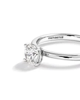 Carat TW Round Brilliant Diamond Solitaire Engagement Ring in 14kt White Gold