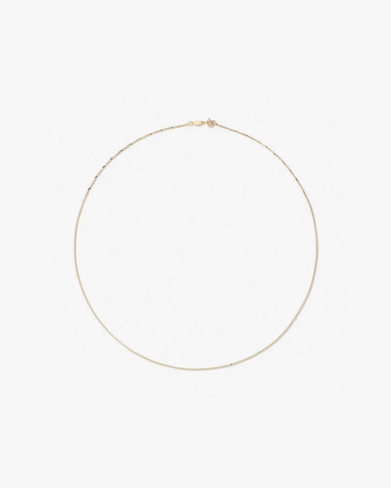 55cm (22") Box Chain in 10kt Yellow Gold