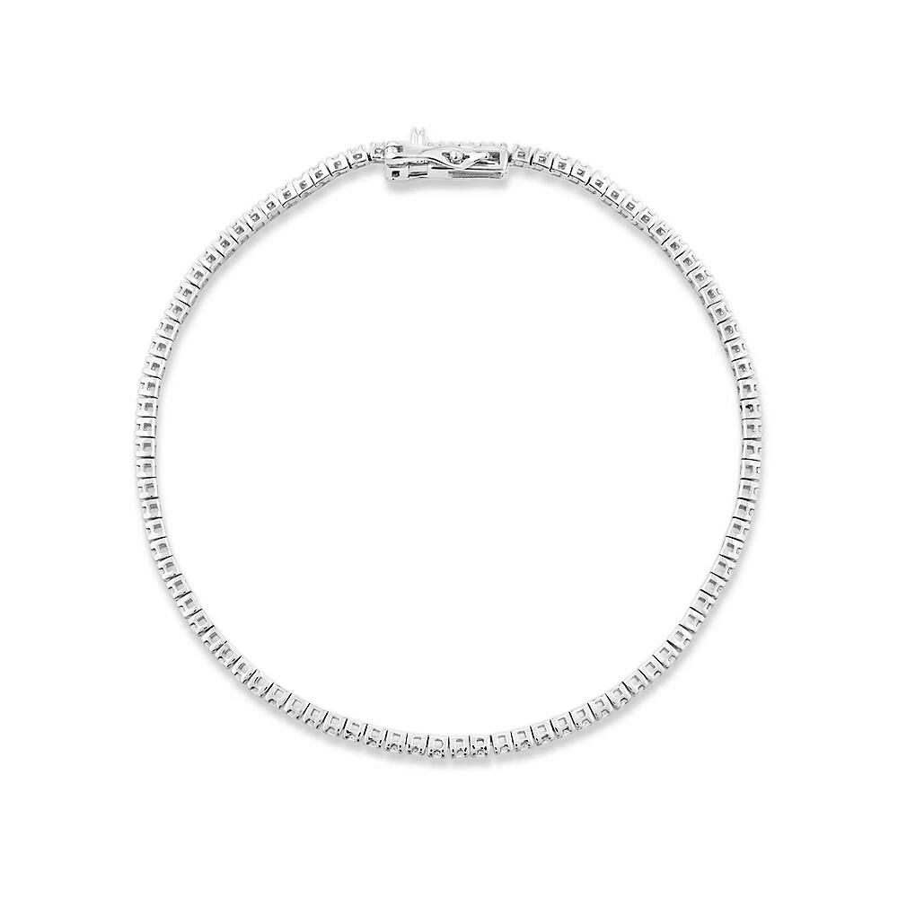 0.82 Carat TW Diamond Tennis Bracelet in 10kt White Gold