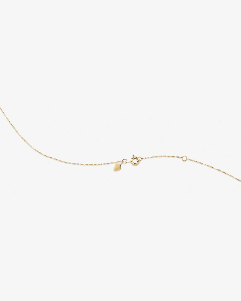 Infinity Necklace with Diamonds in 10kt Yellow Gold