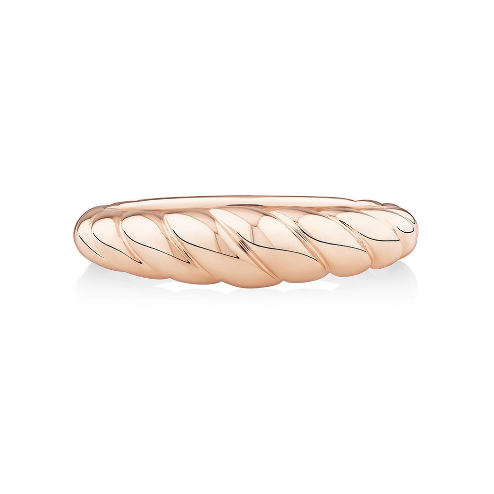 Narrow Croissant Ring in 10kt Yellow Gold