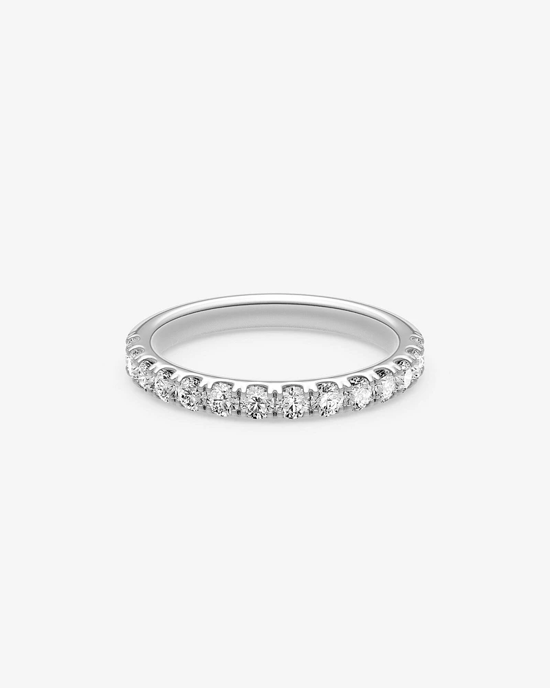 Alliance Evermore en or blanc 14 K avec diamants totalisant 0,75 ct
