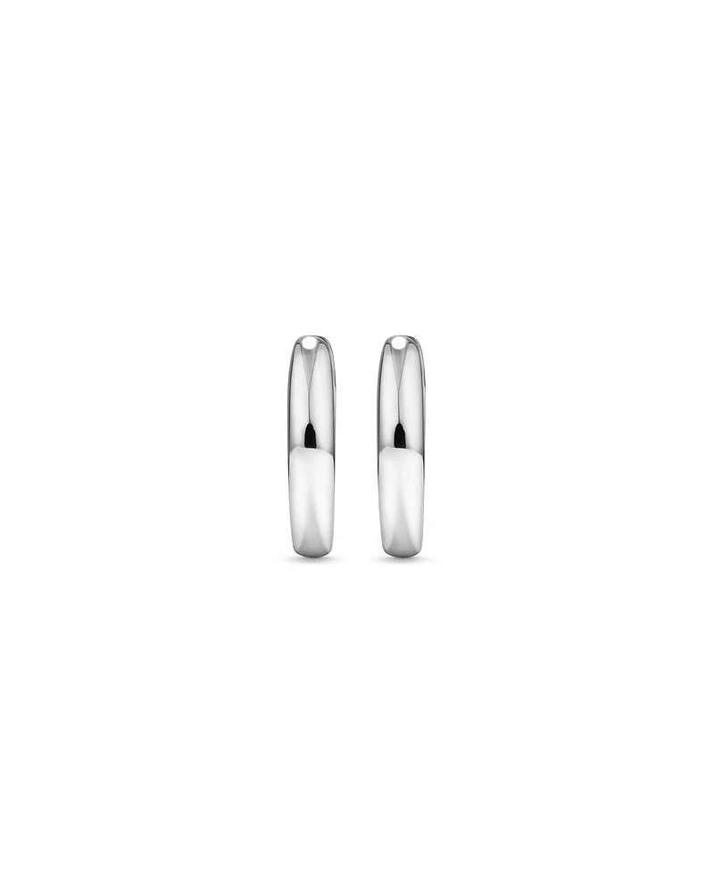 11mm Huggie Earrings in Sterling Silver