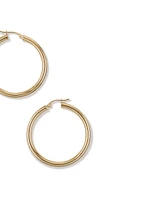 30mm Hoop Earrings in 10kt Yellow Gold