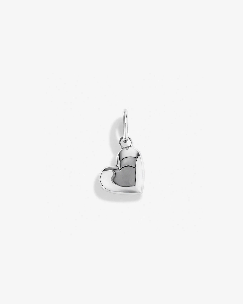 Pendentif coeur d'amour Puff en argent sterling