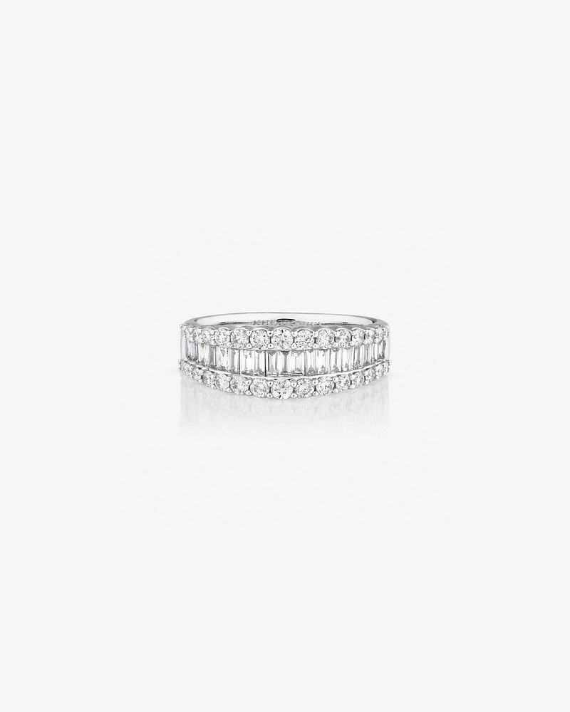 Ring with 1 Carat TW of Diamonds in 14kt White Gold