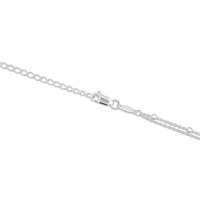 45cm Multi-Layer Bead Chain in Sterling Silver