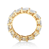 5.60 Carat TW Marquise Cut Laboratory-Grown Diamond Eternity Ring in 14kt Yellow Gold