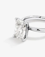 3.00 Carat TW Radiant Cut Laboratory-Grown Diamond Solitaire Engagement Ring in Platinum