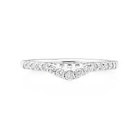 Wedding Ring with 0.25 Carat TW of Diamonds in 14kt White Gold