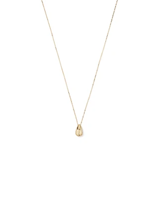 Tapered Dome Pendant Necklace in 10kt Yellow Gold