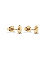 6mm Pear Metal Diamond Stud Earrings in 10kt Yellow Gold