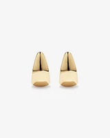 Half Hoop Dome Stud Earrings in 10kt Yellow Gold