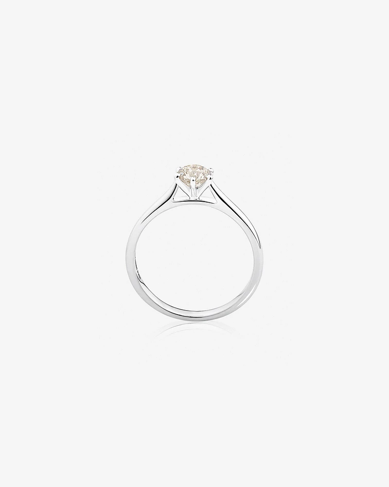 Solitaire Engagement Ring With a 1/2 Carat TW Diamond in 14kt White Gold