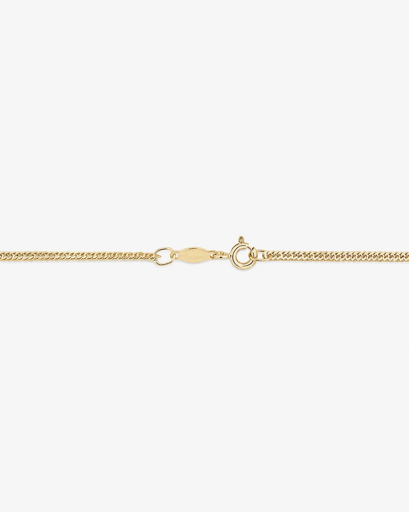 45cm (18") Double Curb Chain in 10kt Yellow Gold