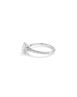 Pear Solitaire Engagement Ring with 1.12ct TW of Diamonds in 14kt White Gold