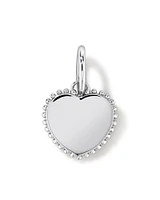 Mother of Pearl Love Heart Pendant in Sterling Silver