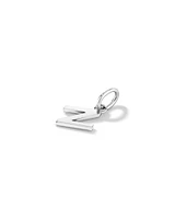Letter Z Initial Pendant in Sterling Silver