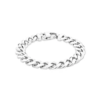 11.3mm Curb Bracelet in Sterling Silver