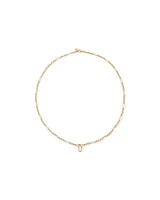 60cm (24") Paperclip 7 and 1 Alternating Open Pendant Chain in 10kt Yellow Gold