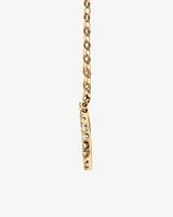 "K" Initial Necklace with 0.10 Carat TW of Diamonds in 10kt Yellow Gold