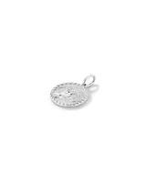 Diamond Accent Taurus Zodiac Pendant in Sterling Silver