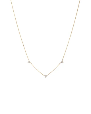 Collier en or jaune 10 K avec diamants totalisant 0,25 ct