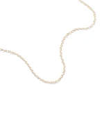 Heart Link Fancy Chain Necklace in 10kt Yellow Gold