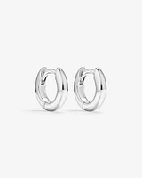 11mm Huggie Earrings in Sterling Silver