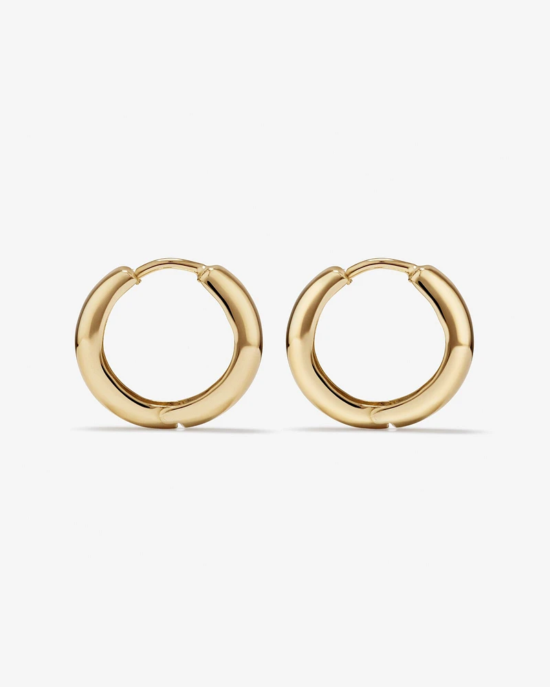 10mm Huggie Earrings in 10kt Yellow Gold