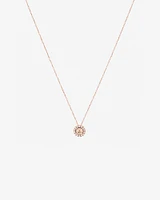 Pendant with Morganite & Carat TW of Diamonds in 10kt Rose Gold