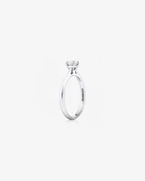 Evermore Certified Solitaire Engagement Ring with a Carat TW Diamond in 14kt White Gold