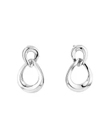 Linked Drop Earrings in Sterling Silver