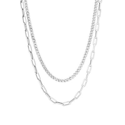 Men's 7.0mm Curb Chain Necklace in Sterling Silver - 22