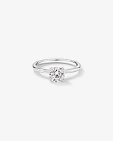 Bague solitaire en diamant canadien rond brillant 1,00 carat poids total en or blanc 18 kt