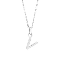 "Z" Initial Pendant in Sterling Silver