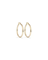 25mm Hoop Earrings in 10kt Rose Gold