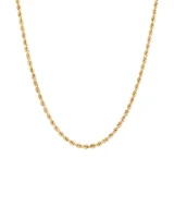 45cm (18") 4mm-4.5mm Rope Chain in 10kt Yellow Gold