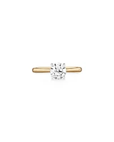 Evermore Certified Solitaire Engagement Ring with 1 Carat TW Diamond in 14kt Yellow/White Gold