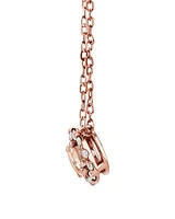 Pendant with Morganite & Carat TW of Diamonds in 10kt Rose Gold