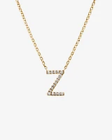 "K" Initial Necklace with 0.10 Carat TW of Diamonds in 10kt Yellow Gold