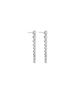 Drop Earrings with Carat TW of Diamonds in 18kt Gold