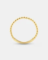 Bead Stacker Ring in 10kt Yellow Gold