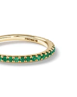 Emerald Stacker Ring in 10kt Yellow Gold