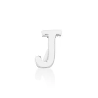 E Initial Single Stud Earring in Sterling Silver