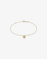19cm (7.5") C Initial Bracelet in 10kt Yellow Gold