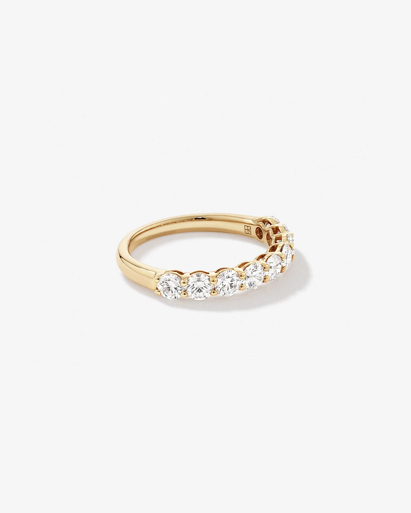 1.30 Carat TW Round Brilliant Laboratory-Grown Diamond Wedding Ring in 14kt Gold