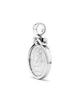 1/10oz Brittannia Soverign Medallion Pendant in Sterling Silver