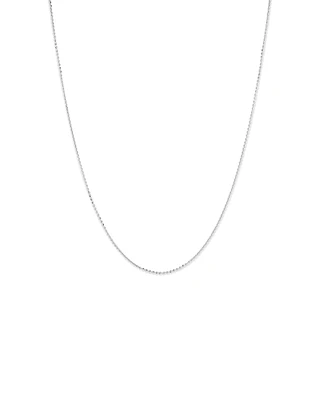 50cm (20") 2mm Width Diamond Cut Cable Chain Necklace in Sterling Silver