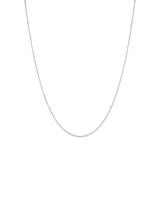 50cm (20") 2mm Width Diamond Cut Cable Chain Necklace in Sterling Silver